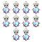 10Pcs Alloy Glass Pendants, Bear with Heart, Faceted, with Rhinestone, Plum, 21.1x14.3mm