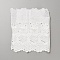 Cotton Embroidered Wavy Edge Flower Pattern Trimming, Ornament Accessories, White, 230mm