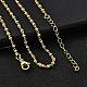 Ожерелья из латунных цепочек-ронделей NJEW-M108-05G-4