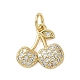Латунные подвески из прозрачного кубического циркония KK-A273-31G-1