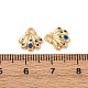 Латунные микро проложить кубического циркония подвески KK-Z112-20G-02-3