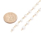 Цепочки из натурального пресноводного жемчуга ручной работы AJEW-JB01087-4
