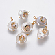 Подвески из натурального пресноводного жемчуга PEAR-L027-01-2