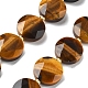 Природных тигровый глаз бисер нитей G-C116-A162-03-2