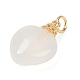 Натуральный белый агат подвески KK-Z094-04G-01-2