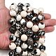 Природные зебры яшмы бисер нитей G-C249-A15-16mm-1