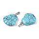 Синтетические бирюзовые подвески G-T138-208F-2