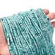 Природных амазонит бисер нитей&nbsp;LS-G-RM2025-B03-4mm-1