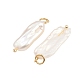 Барочные подвески из натурального жемчуга кеши PALLOY-JF04389-02-2