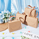 Складная подарочная коробка для конфет из крафт-бумаги CON-WH0094-24B-4