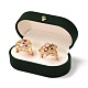 Прямоугольник бархат пара колец коробка CON-P013-A01-A-4