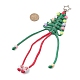 5 шт. полиэстеровый и спандексный шнур для украшения рождественской елки HJEW-JM03799-3