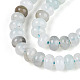 Окрашенные природные белый нефрит бисер пряди G-T139-59A-14-3