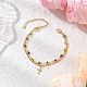Многослойные браслеты ручной работы с элементами лэмпворка от сглаза BJEW-JB12213-03-1