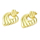 Серьги-гвоздики из латуни Wing EJEW-G373-05G-1