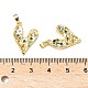 Латунные микропаве прозрачные подвески с фианитом KK-B139-03G-3