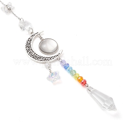 Стеклянные подвесные ловцы солнца в форме бабочек и конусов&nbsp;HJEW-JM04634