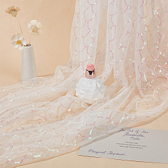 Полиэфирная кружевная ткань DIY-WH0409-97A