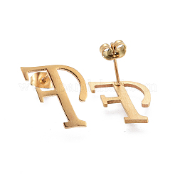 Серьги-гвоздики из нержавеющей стали 304&nbsp;LS-EJEW-E241-06F