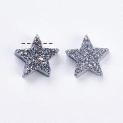 Гальванизированный натуральный druzy агат бисер&nbsp;G-E400-02-B02