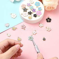 25шт 25 стиля светлые позолоченные подвески из сплава с эмалью&nbsp;ENAM-YW0004-33