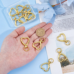 10 шт. застежка-крючок из цинкового сплава в форме сердца&nbsp;FIND-DC0007-57G