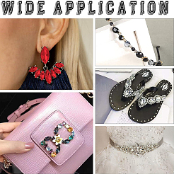 Акриловый кабошоны со стразами DIY-GF0009-15