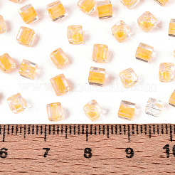 Прозрачные внутри цветные стеклянные бусины SEED-T007-11G