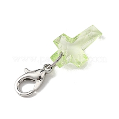 Подвесные крестики из прозрачного акрила&nbsp;HJEW-JM04493-02