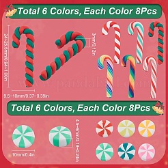 96шт 12 стиля кабошонов из полимерной глины ручной работы FIND-SC0009-87