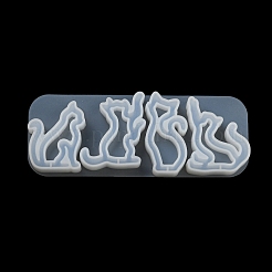 Форма кота зыбучие пески «сделай сам» силуэт силиконовая форма X1-DIY-K067-02A