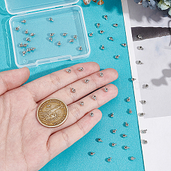 60шт латунные обжимные бусины FIND-UN0004-34B