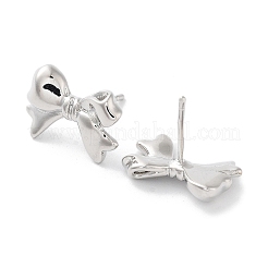 Латунная серьга-гвоздик с реечным покрытием&nbsp;EJEW-C081-29P