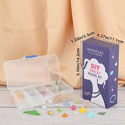 Наборы для самостоятельного изготовления сережек-подвесок в виде цветка DIY-SC0014-02