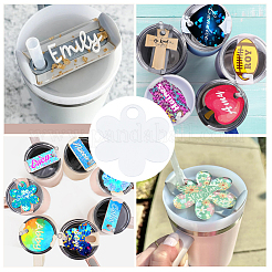 8 шт. акриловые термотрансферные большие подвески FIND-SP0003-09D