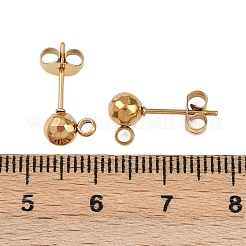 Фурнитура для сережек-гвоздиков из нержавеющей стали 304&nbsp;STAS-A119-06G