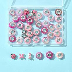 40 шт. 20 вида европейских бусин из смолы и стекла RPDL-FS0001-04