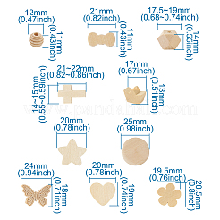 Необработанные деревянные бусины и подвески WOOD-TA0001-32