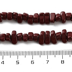 Нити синтетических немагнитных гематитовых бусин G-C248-E01