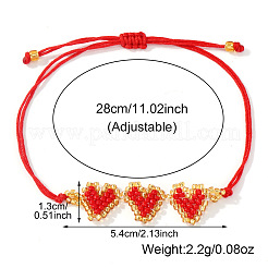 Стеклянные бусины браслеты в форме сердца&nbsp;LN8660