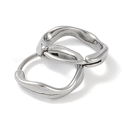 Серьги-кольца из хирургической нержавеющей стали 316 EJEW-P274-08P