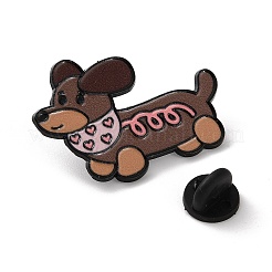 Такса с эмалированными булавками на нагруднике&nbsp;JEWB-Z048-08EB-02