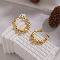 Серьги-кольца в европейском стиле в форме звезды из нержавеющей стали 304.&nbsp;IU1810