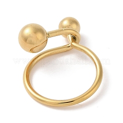 Ионное покрытие (ip) 304 нержавеющая сталь кольца для женщин RJEW-G315-06G