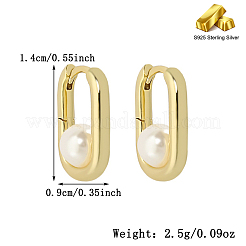 Модные серьги-кольца из стерлингового серебра s925 прямоугольной формы YL1493-1