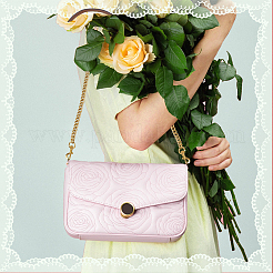 Ручки для сумок из искусственной кожи&nbsp;PURS-WH0005-64G