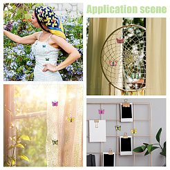 100 шт. искусственные бабочки из ПВХ&nbsp;AJEW-UN0002-43