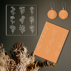 Доски с текстурой акриловой глины DIY-WH0498-0013