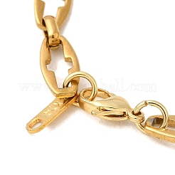 Ожерелья из цепочек с крестообразными звеньями из нержавеющей стали 304 для женщин и мужчин&nbsp;NJEW-JN05433-01