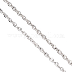 Изготовление ожерелья из цепочек из нержавеющей стали 304 толщиной 2 мм&nbsp;AJEW-JB01465-03